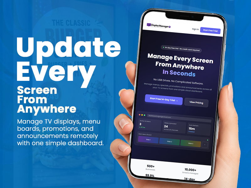 The smarter way to manage digital signage